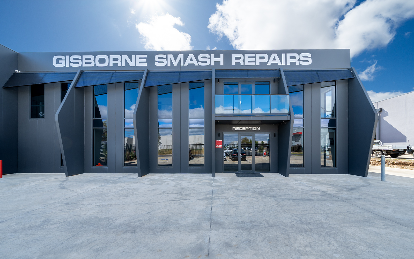 Gisborne Smash Repairs combined showroom and